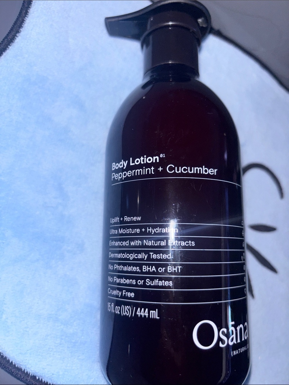 Peppermint + Cucumber Body Lotion — Dark Brown Bottle
